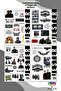 Supernatural 4 Sheets Sticker, Decal, Diary, Agenda, Planner, Bullet, Journal, Scrapbook