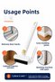 Bathroom Kitchen Narrow Space Cleaning Brush with Tweezers and Rotating Head Joint and Corner Cleaner Tool - 4