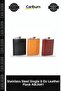 Special Edition Gift Stainless Steel Single 8 oz Flask with Leather Cover Alk2661