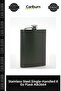 Special Edition Metal Camping Outdoor Men's Gift Stylish Stainless Steel Single 8 oz Flask with Pocket Alk2664