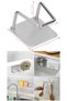 2 Pcs Stainless Steel under Sink Sponge Holder - Self Adhesive Bathroom Kitchen Organizer with 3m Strong Adhesive - 2