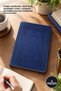 5 Pieces of Classic Patterned Lined Notebooks – Lined Notepad, Navy Blue Aesthetic Cover, Compact Portable Journal Notebook