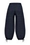 Navy Blue Plaid Elastic Balloon Pants Twoaw27Pl00137 - 8