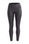 Smoked Soft Brushed Fabric Polka Dot Reflective Print Detailed Full Length Knitted Sports Leggings Thmaw25Ty00020