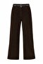 Koyu Kahverengi İnce Fitilli Kadife Wide Leg Pantolon TWOAW27PL00086