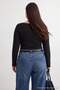 Black Snap Fastener Pool Collar Long Sleeve Soft Fabric Flexible Knitted Body Tbbaw27Cs00016 - 4