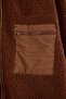Winter Essentials Brown Thick Fleece Zippered High-Neck Pocket Knitted Sweatshirt Tbbaw26Ao00022 - 8
