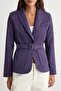 Mürdüm Mor Kemerli Blazer Ceket TWOAW27BC00059 - 3
