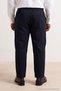 Big Size Navy Blue Regular Fit Waist Half Elasticized Flexible Fabric Pants Tmnss26Ar00007 - 2