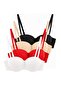 Black-Multicolor 4-Piece Micro Plain Push up Strapless Bra Thmaw27Su00015 - 6