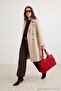 Petite Stone Regular Fit Long Belted Trench Coat Twoaw27Tr00039 - 4