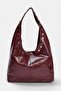 Bordo Oval Kadın Orta Boy Omuz Çanta TAKAW26OC00051 - 5