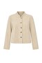 Beige Velvet Stand Collar Jacket Twoaw27Ce00058