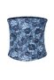 Blue Floral Jacquard Strapless Bustier Tpraw27Bs00013 - 4