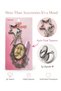 Metal Mirror Keychain Gloss Holder Cute Cat Gojo Hazbin Hotel Anime Characters Acrylic Comes with 1 Piece - 5
