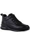 Genuine Leather Zipper+Lace-Up Boots Black 91 4509