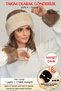 British Royal Style Kalpak Hat Women's Winter Beanie Plush Faux Fur - Mink Earth Ecru - 3