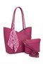 Lyra Women's Shoulder Bag with Scarf Detail and 2 Puppies - 3
