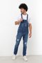 Men's Jean Overalls Trousers Dark Blue - 5