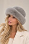 Soft Plush Hat - Gray Fur Kalpak - 2