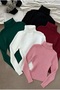 Set of 5 Soft Textured Winter Cotton Turtleneck Fleece-Lined Slimfit High-Neck Sweater Special Series