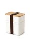 2 Piece Bamboo Lid Storage Container Set - 1L + 0.5L |   Can Be Superimposed - 3
