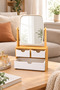 Bamboo Drawer Mirror – Mirror Organizer, 30 X 18 X 9 cm - 4