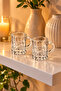 Set of 6 Glass Cups with Handles, 4 cm Diameter × 5 cm Height, 35 ml - 5