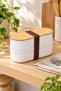 3Pcs 2-Piece Bamboo Lid Storage and Nutrition Box – 2 Layers, 20 X 9 X 5.5 cm - 5