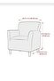 Armchair Cover, Chair Cover 1 Piece Wellsoft Fabric - 3