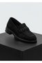 Women's Black Genuine Suede Elegant Design Comfortable Moccasins 3 cm Sole - 5