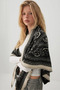Glencoe Cashmere Texture Triangle Design Fringed Ultra Premium Double-Sided Shawl/Scarf/Bandana (200 cm X 100 cm) - 3