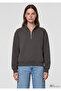 Logo Semi-Zip Khaki Sweatshirt 1S10586-71553 - 2