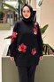 Colorful Floral Embroidered Knitwear Tunic