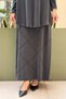 Skirt with Cross Ribbed Stitching Set - 4