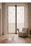 Buldan Rose Patterned Tulle Curtain - 3