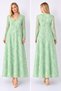 Maxi Length Long Sleeve Stylish Lace Dress Cou-109 - 2