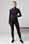 Women's Sports Jacket with Zipper, High Collar, Fit Cut, Finger Loop - 2