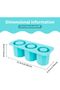 Silicone Hollow Cylinder Ice Cube Tray with Lid,3-Cavity Large Ice Maker for Tumblers and Water Bottles - 2