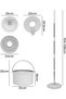 Self-Cleaning Spin Mop and Bucket System,Adjustable Stainless Steel Handle,4 Reusable Microfiber Pads - 2