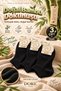 Original Women's 3 Pairs Bamboo Ultra Comfort Soft Breathable Sweat-Absorbent Skin-Friendly Bamboo Non-Slip Comfortable Ankle Sneaker Sports Shoes 4 Seasons Premium Black Bamboo Socks |   3 Pairs - Size 36-39 - 4