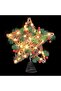 Holiday Tree Topper,Natural Star Tree Decoration with 30 LED Warm Lights,Battery Powered Rustic Indoor Ornament - 7