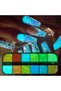 12 Colors Luminous Nail Powder,Night Fluorescent Pigment and Holographic Glitter for 3D Nail Art Decoration - 3
