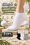 Original Women's 3 Pairs Bamboo Ultra Comfort Soft Breathable Sweat-Absorbent Skin-Friendly Bamboo Non-Slip Comfortable Ankle Sneaker Sports Shoes 4 Seasons Premium Bamboo Socks Set |   3 Pairs - Size 36-39 - 8