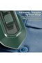 Mini Portable Handheld Garment Steamer,2-in-1 Wet & Dry Micro Steam Iron with Ceramic Soleplate,60ml Water Tank,Green - 4
