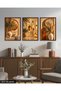 Boho Style Stone House 3 Piece Wooden Framed Painting Act - 3