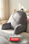 Reading Pillow with Armrests, Back Cushion, Tv Watching Pillow, Lumbar Support, Ergonomic Zippered Pillow, Anthracite - 4