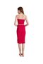 Vs-F008 Finn Light Red Strapless Crop Top Midi Skirt Two Piece Set - 7