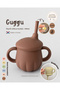 Guggu Ultra Premium Silicone Drinking Cup with Straw (200 ml)