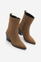 Women's Cowboy Suede Pointed Toe Western Boots Fetya Taba - 2